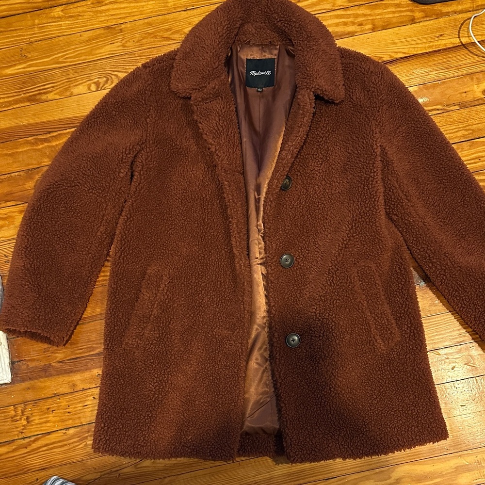 Madewell Women's Brown Pea Coat